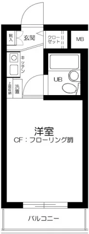 Sky Court Shimotakaido - Floor Plan - ["Home Door"]