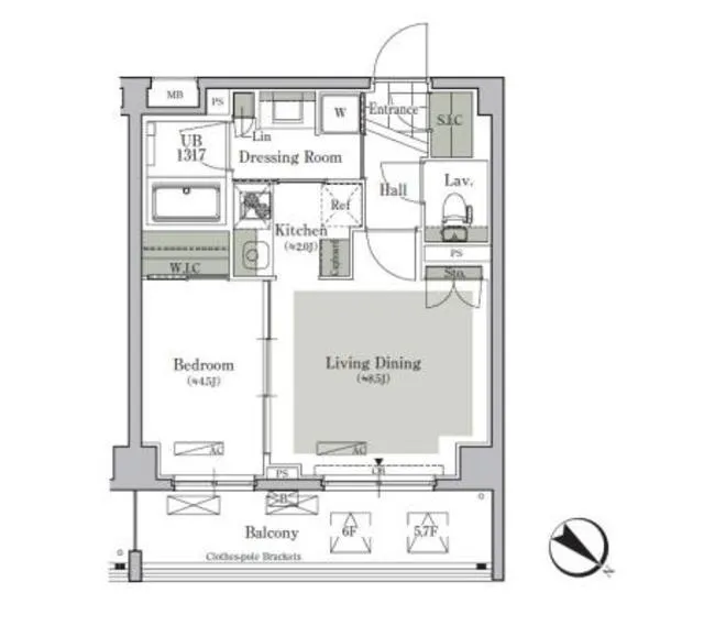 Park Cube Nishigahara Stage - Floor Plan - ["Floor plan", "Plan", "Diagram"]
