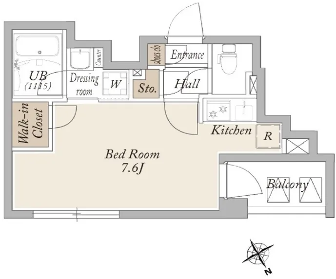 Live Casa Monzen-Nakacho - Floor Plan - ["Wood flooring", "Floor plan", "Plan"]