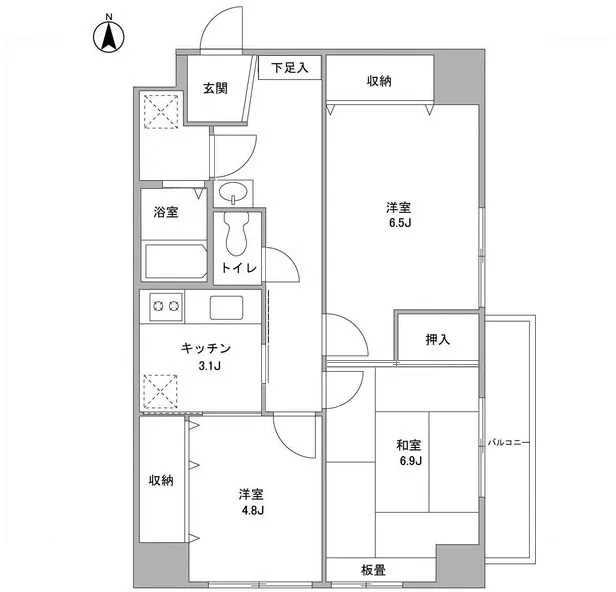 Nakagawa Flats - Floor Plan - ["White", "Plan", "Design"]