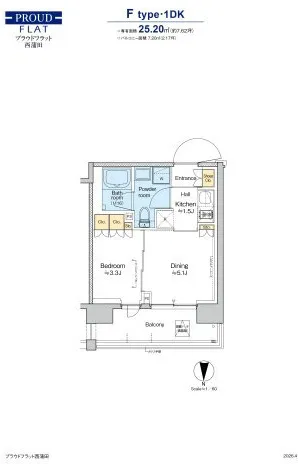Proud Flat Nishikamata - Floor Plan - ["Diagram", "Plan", "Floor plan"]