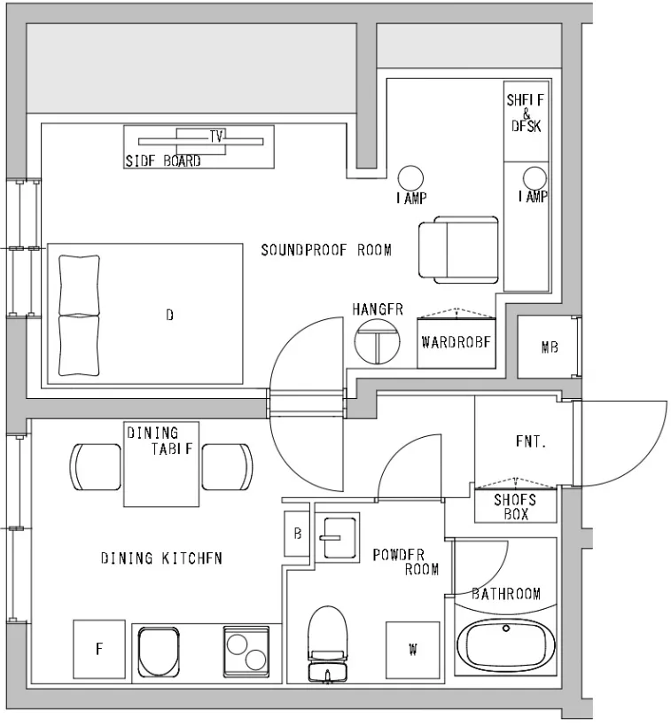 Hmlet Shinjuku Kawadacho - Floor Plan - []