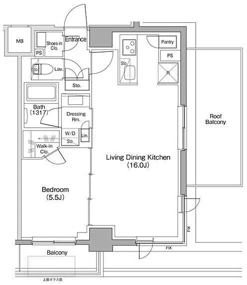 The Park Habio Nishioi - Floor Plan - ["White", "Diagram", "Plan"]