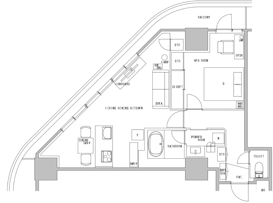 Hmlet Shinjuku Tower - Floor Plan - []