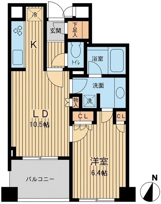 Arden Komazawa Park Front - Floor Plan - ["Apartment", "Tile Flooring"]