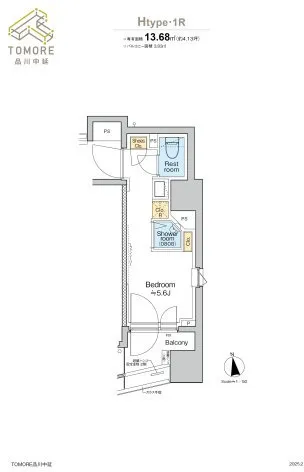 TOMORE Shinagawa Nakanobu - Floor Plan - ["White", "Map", "Diagram"]