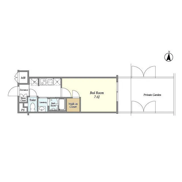 Latierra Toritsu Daigaku - Floor Plan - ["Rectangle", "Font", "Parallel"]