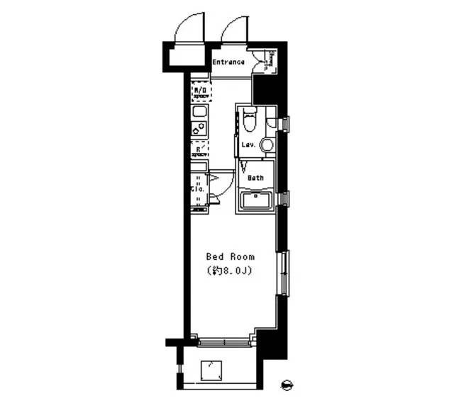 Park Cube Oimachi - Floor Plan - ["Font", "Rectangle", "Parallel"]