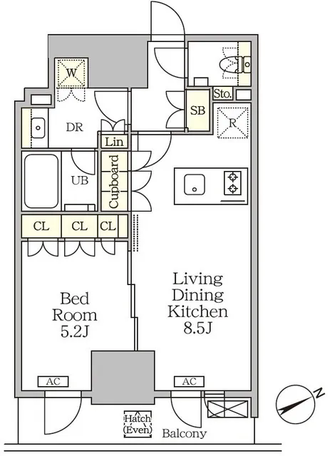The Park Habio Omori Sanno - Floor Plan - ["White", "Diagram", "Plan"]