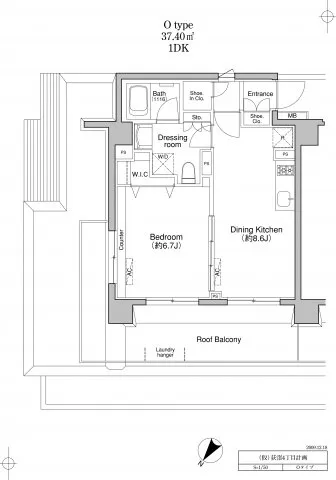 PROUD FLAT Ogikubo II - Floor Plan - ["Schematic", "Font", "Parallel"]