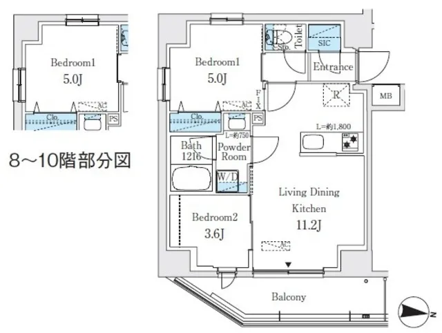 Prime Bliss Shinagawa Nakanobu - Floor Plan - ["Diagram", "Plan", "Floor plan"]