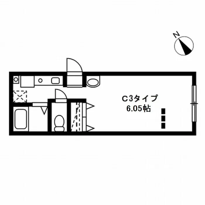 Residia Komazawadaigaku - Floor Plan - ["Plumbing fixture"]