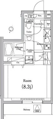Premium Cube Mishuku - Floor Plan - ["Rectangle", "Font", "Parallel"]