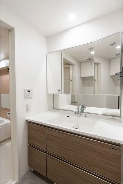 Belfarth Komazawa Sanchome - Interior - ["Bathroom cabinet", "Mirror", "Tap"]