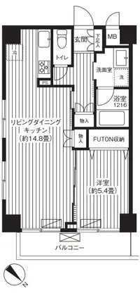 Highcast Oyama - Floor Plan - ["Apartment", "Tile Flooring", "Wood flooring"]
