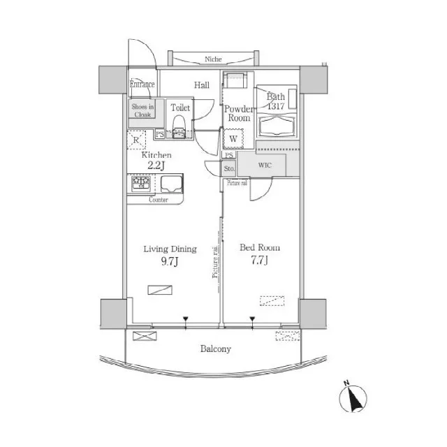 Park Flats Shibaura - Floor Plan - ["Schematic", "Rectangle", "Floor plan"]