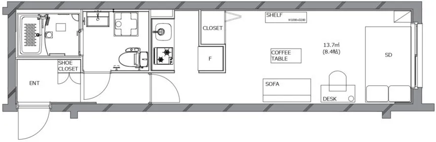Hmlet Yoyogi Uehara - Floor Plan - ["Technical drawing"]