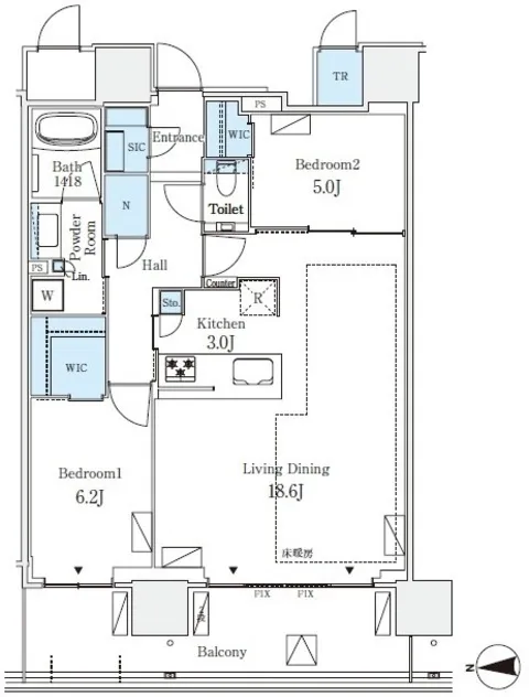 Grand City Tower Tsukishima - Floor Plan - ["Diagram", "Design", "Floor plan"]