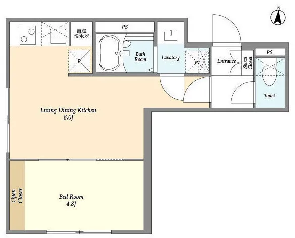 CASA GRAZIE Ikebukuro - Floor Plan - ["White", "Wood flooring"]