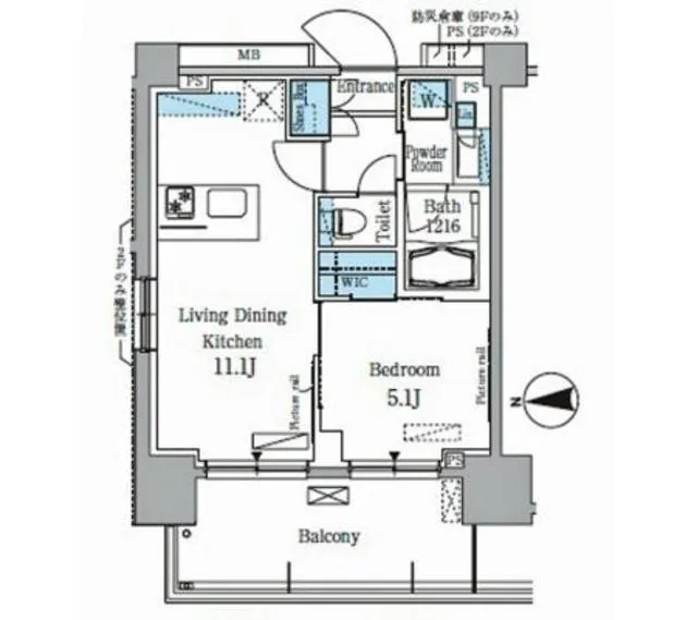 Park Axis Kiba - Floor Plan - ["Map", "Schematic", "Rectangle"]