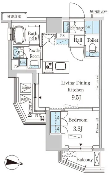 Park Axis Kiba Canal West - Floor Plan - ["Plan", "Diagram", "Floor plan"]