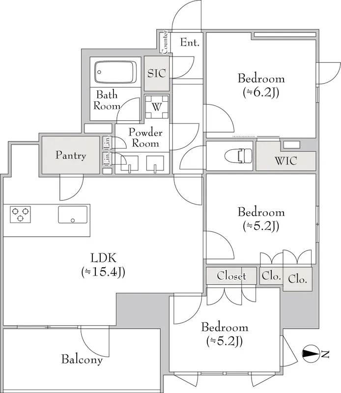 Lumiec Kinshicho - Floor Plan - ["Diagram", "Floor plan", "Plan"]