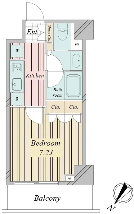 Acty Tonaka Dori - Floor Plan - ["Floor", "Plumbing fixture", "Tile Flooring"]