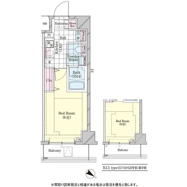 Shell Shinagawa Togoshi - Floor Plan - ["Rectangle", "Schematic", "Parallel"]