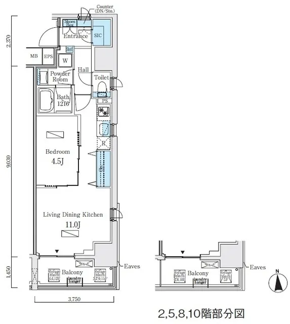 Primal Ueno Inaricho - Floor Plan - ["Floor plan", "Plan", "Diagram"]