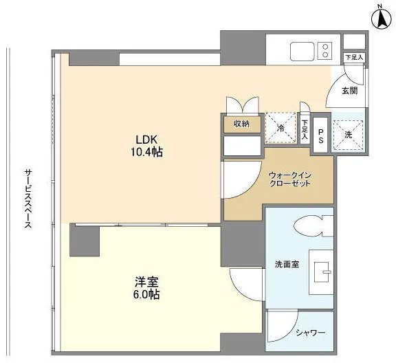 Frontier Residence The Tower Shinagawa - Floor Plan - ["Floor plan", "Plan", "Diagram"]