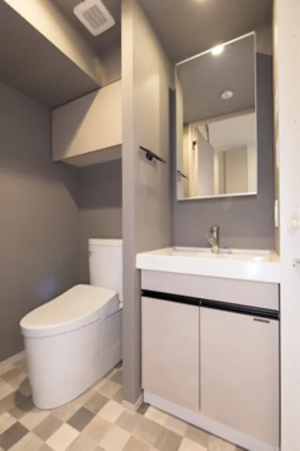 N's Park Residence Morishita - Interior - ["Mirror", "Sink", "Building"]