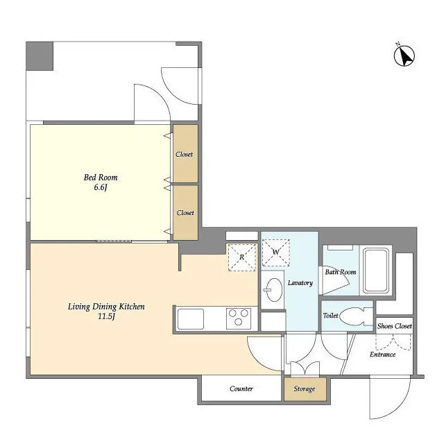 Milia Residence Minamiazabu - Floor Plan - ["Floor plan", "Plan", "Diagram"]