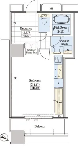Residia Tower Kamiikebukuro (Tower Building) - Floor Plan - ["Plan", "Floor plan", "Diagram"]