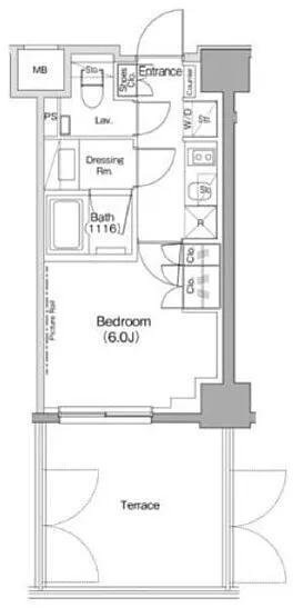 The Park Habio Meguro Residence - Floor Plan - ["Schematic", "Line", "Rectangle"]