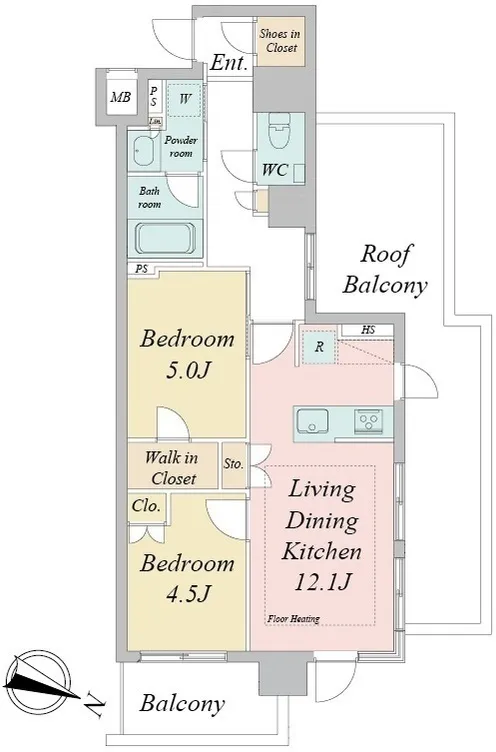Doue Waseda - Floor Plan - ["White", "Diagram", "Floor plan"]