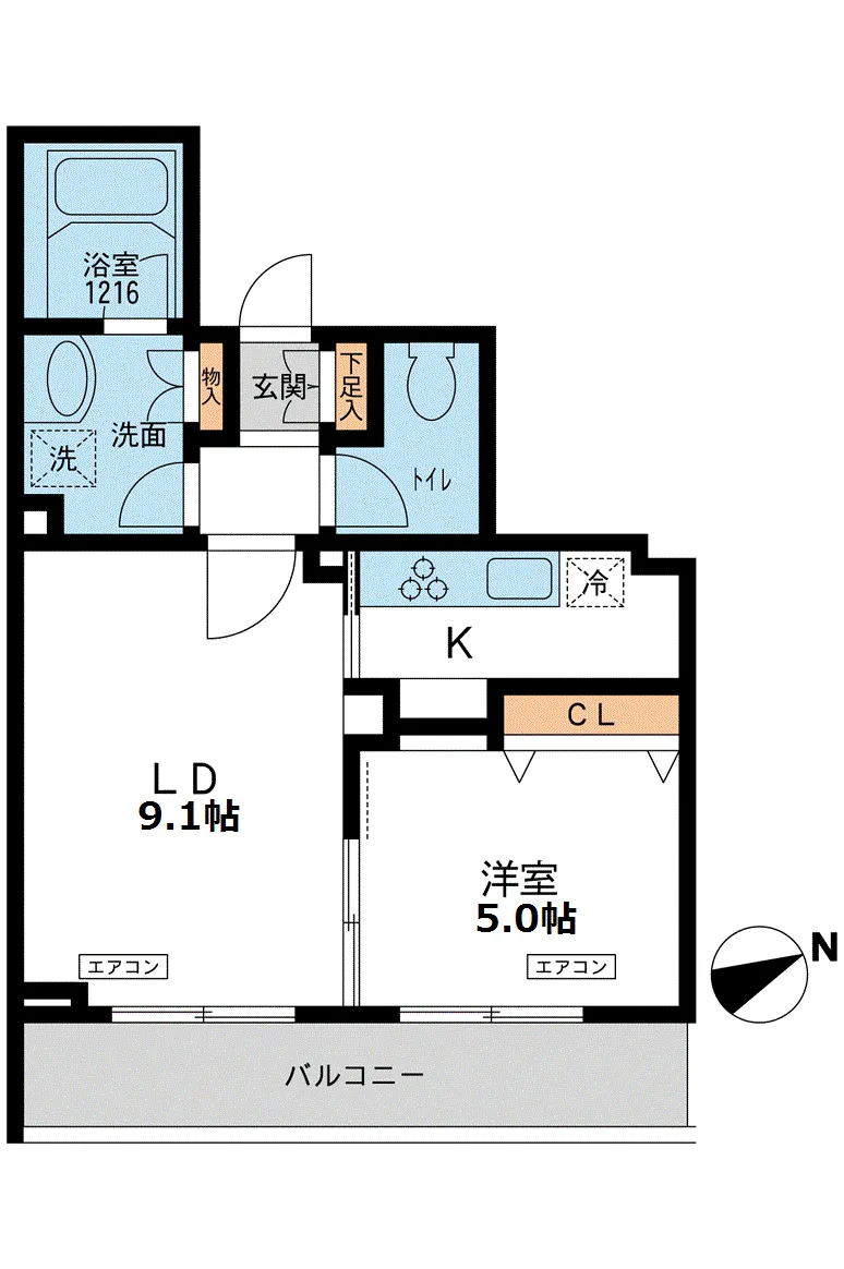 Pacific Court Meguro Minami - Floor Plan - ["Rectangle", "Font", "Parallel"]
