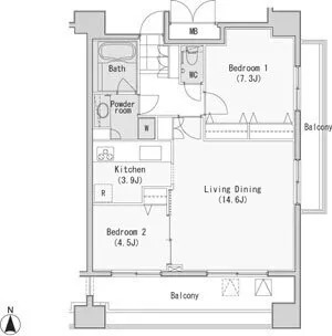 Residia Nishi Azabu - Floor Plan - ["White", "Plan", "Diagram"]