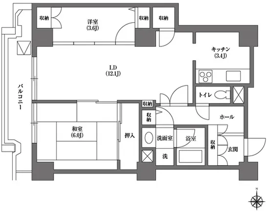 Bunkyo Green Court View Tower Honkomagome - Floor Plan - ["Product", "Rectangle", "Schematic"]