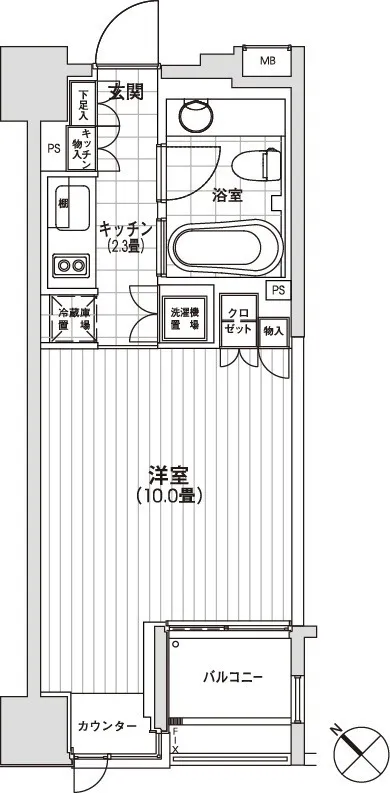 Castalia Ginza - Floor Plan - ["Rectangle", "Parallel", "Font"]