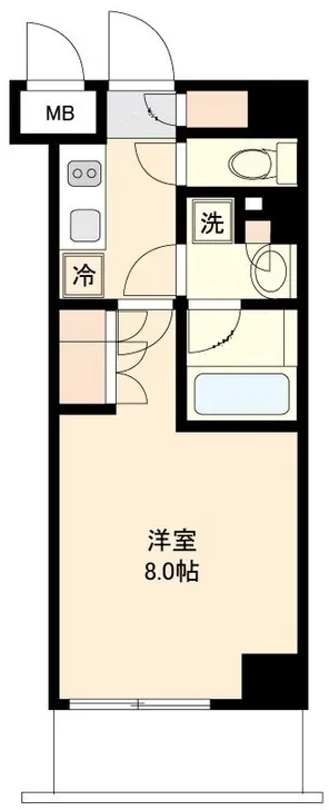 KI-LIGHT KINSHICHO - Floor Plan - ["Apartment"]