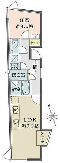 Solana Takanawadai - Floor Plan - ["Rectangle", "Font", "Parallel"]