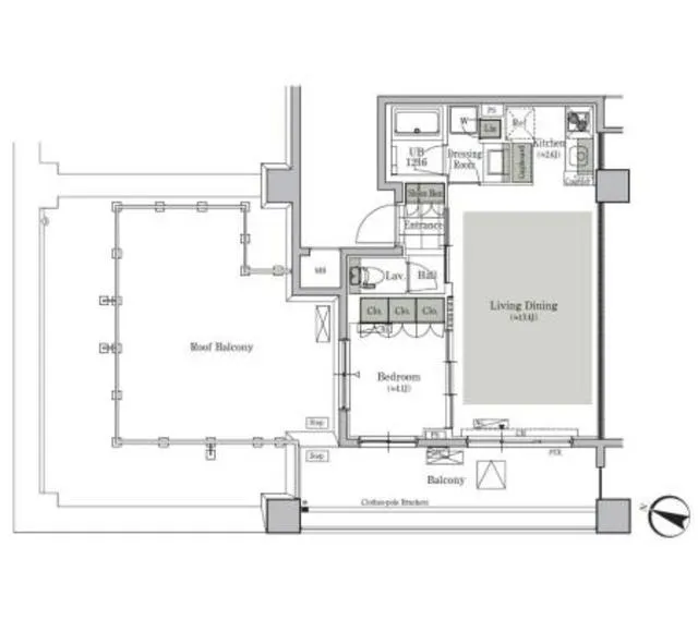 Park Cube Nishigahara Stage - Floor Plan - ["Schematic", "Map", "Rectangle"]