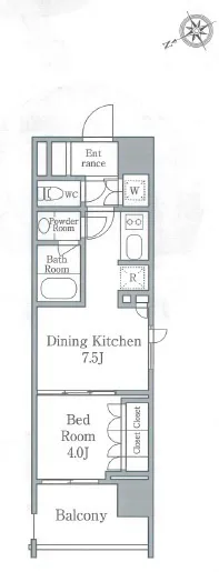 Park Flats Asakusabashi - Floor Plan - []