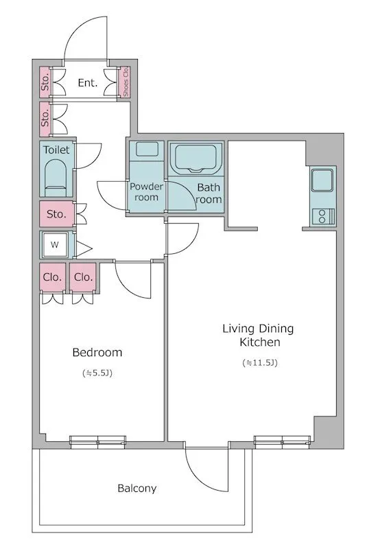 Residia Bunkyo Otowa - Floor Plan - ["Schematic", "Rectangle", "Font"]