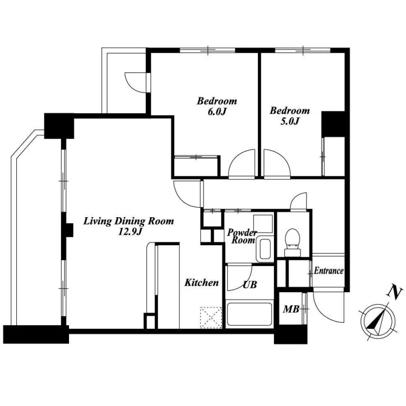 Premier Knotty Yutenji - Floor Plan - ["Floor plan", "Diagram", "Text"]