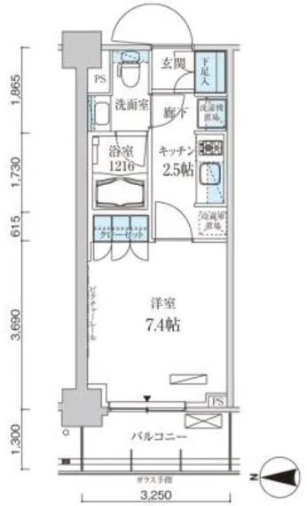 Park Axis Kikugawa Station Gate - Floor Plan - ["Plan"]