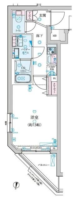 Genovia Shin-Nakano Sky Garden - Floor Plan - ["Floor plan", "Plan", "Parallel"]