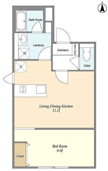 La Douceur Suginami Wada - Floor Plan - ["White", "Diagram", "Plan"]