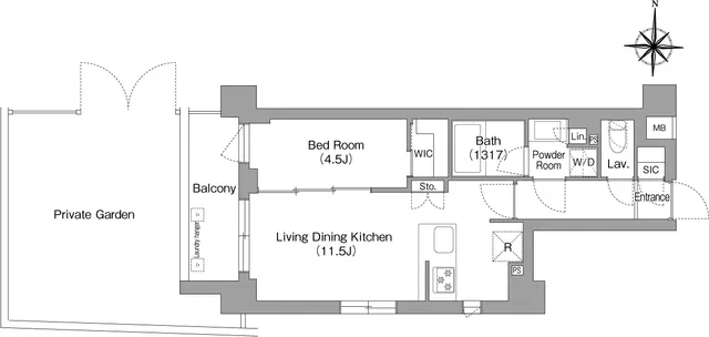 Comforia Liv Nagafukucho - Floor Plan - ["Diagram", "Technical drawing", "Floor plan"]