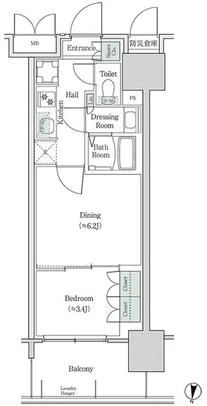 Brookside Residence Kiba - Floor Plan - []
